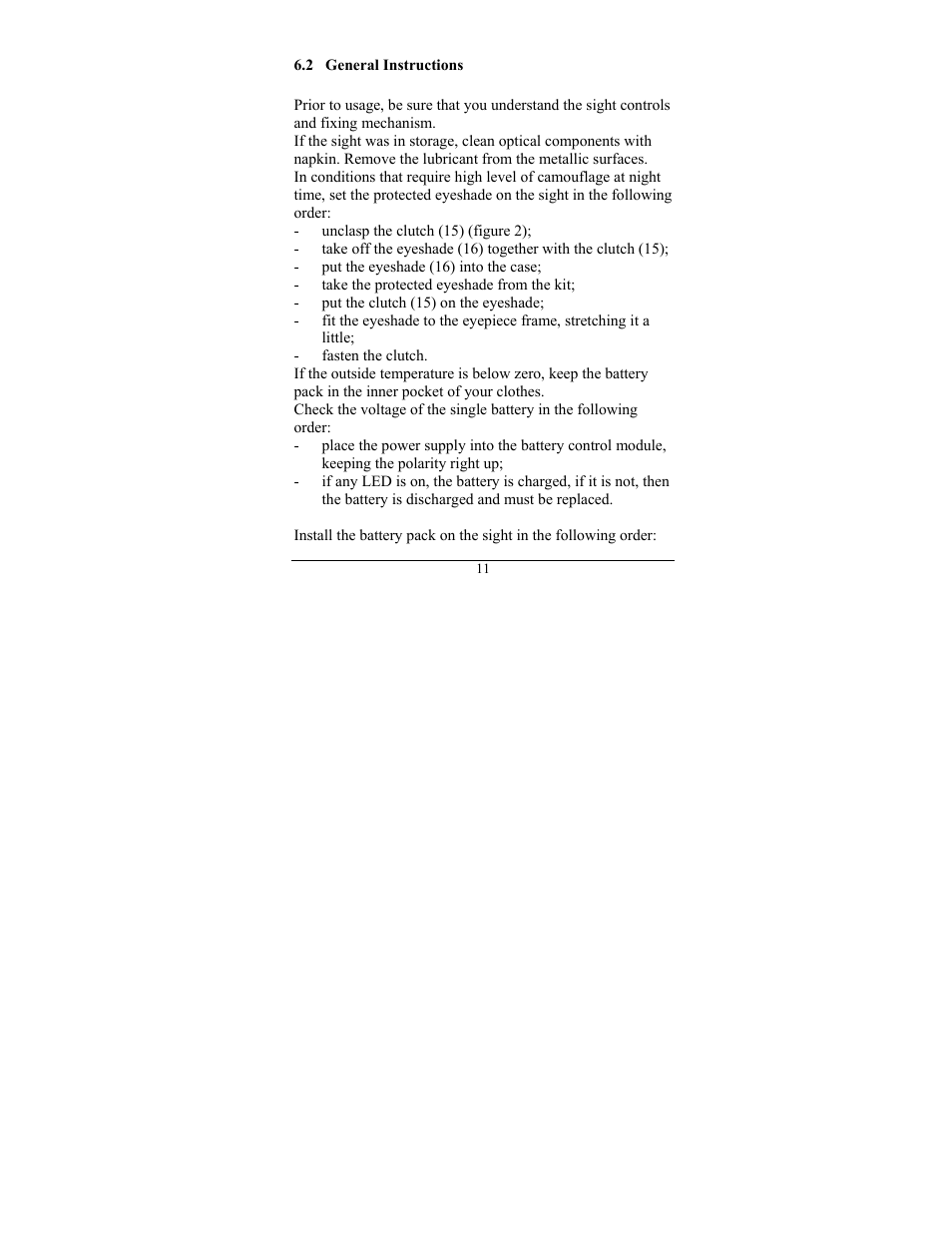 Newcon Optik DAY/NIGHT VISION SCOPE NVS 10MG User Manual | Page 15 / 28