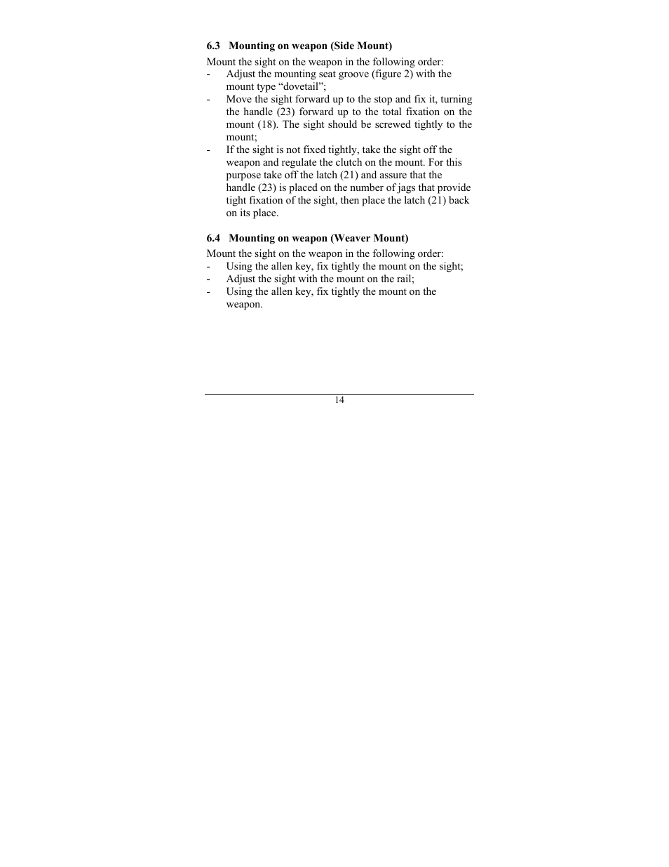 Newcon Optik DAY/NIGHT VISION SCOPE NVS 10MG User Manual | Page 18 / 28