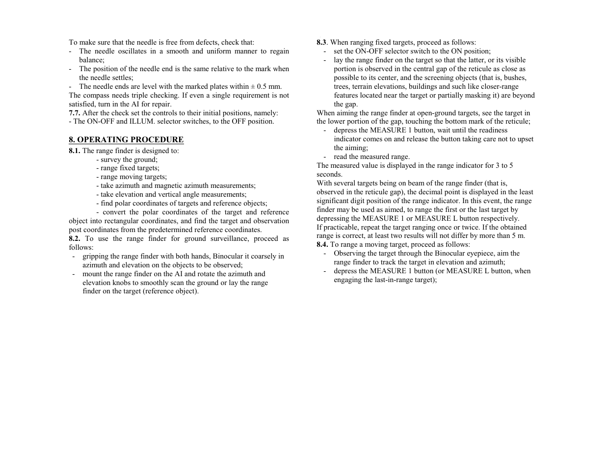 Newcon Optik NEWCON PHANTOM 20 User Manual | Page 11 / 27