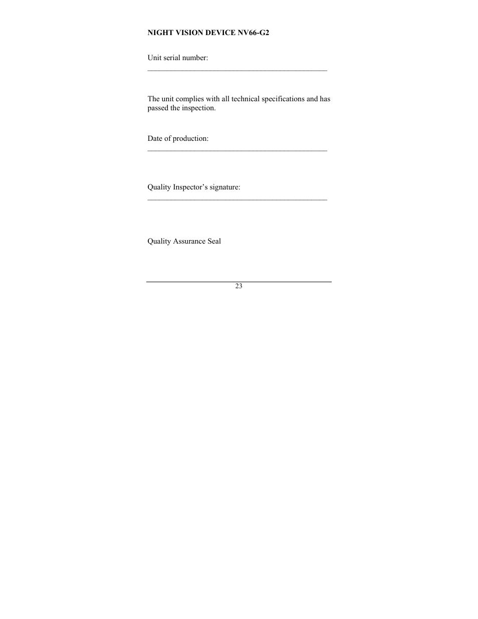 Newcon Optik NV66-G2 User Manual | Page 27 / 28