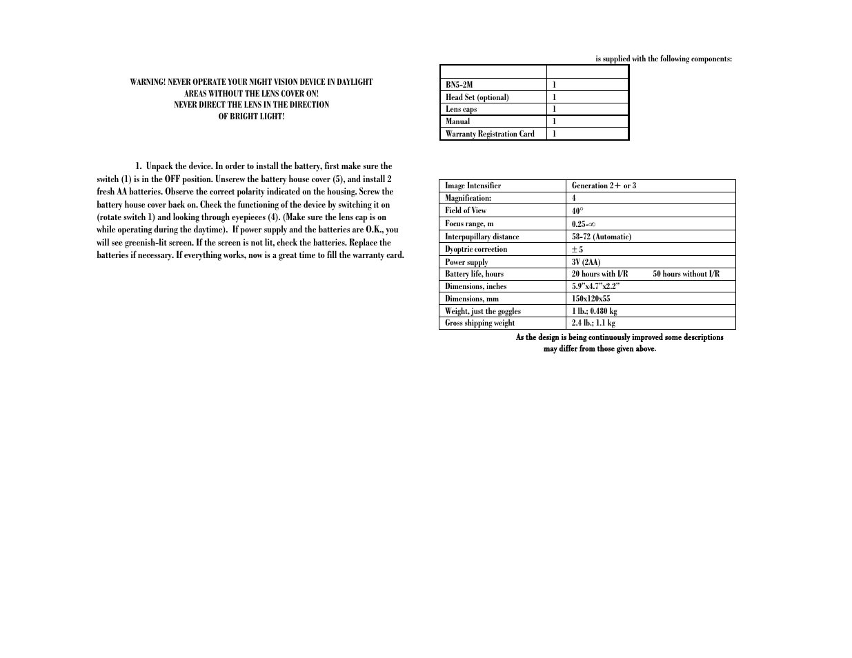 Newcon Optik NVS7-2/4x User Manual | Page 5 / 6