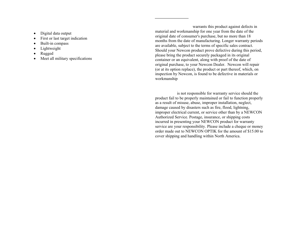 Newcon Optik LRB 20000 User Manual | Page 4 / 30