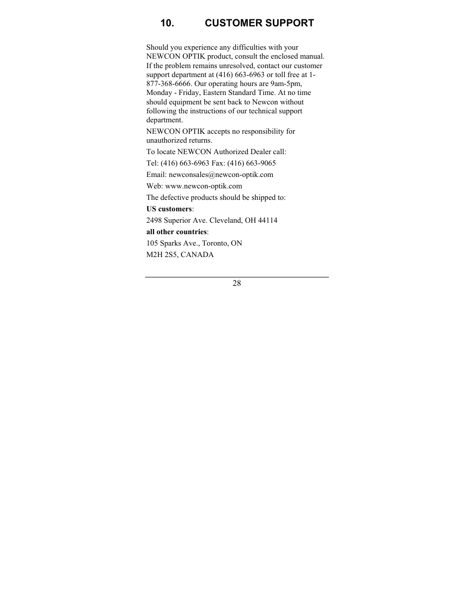 Newcon Optik LRB 6000CI User Manual | Page 32 / 36