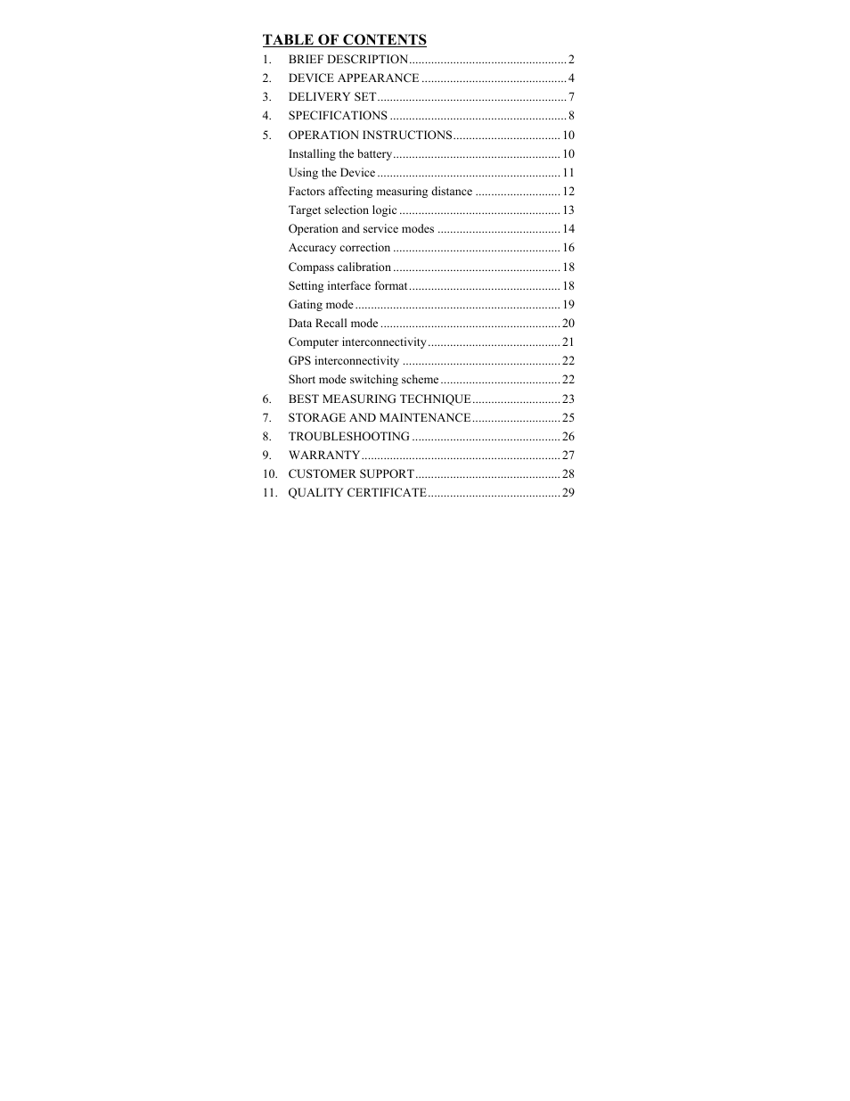 Newcon Optik LRB 6000CI User Manual | Page 5 / 36
