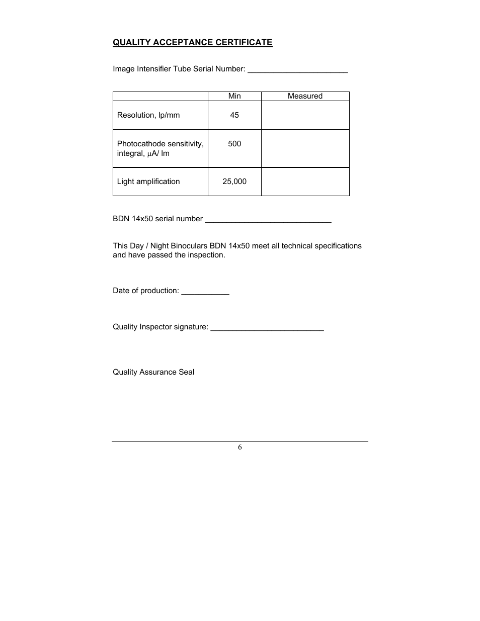Newcon Optik BDN 14X50 User Manual | Page 7 / 8
