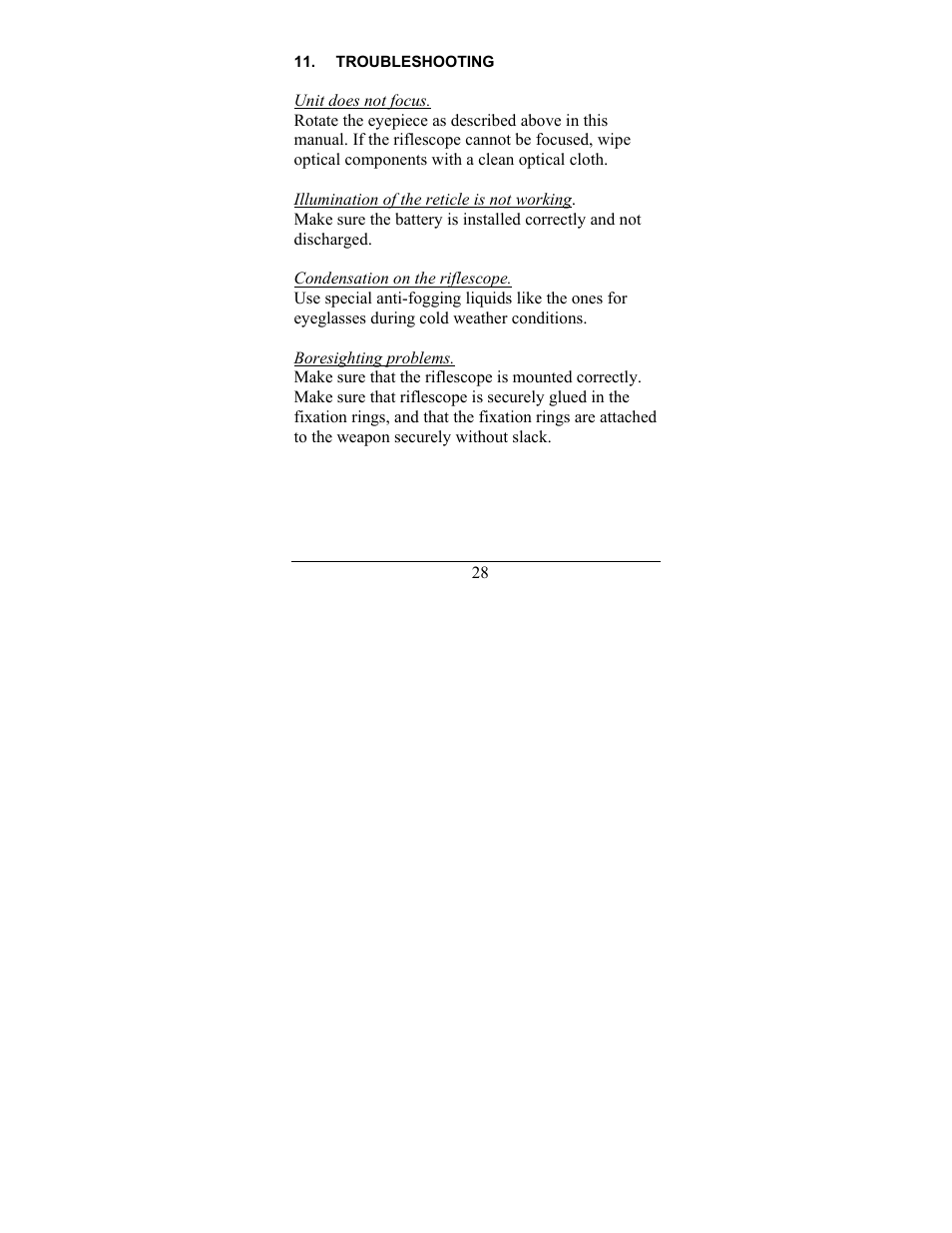 Newcon Optik NC 3-12X50 User Manual | Page 28 / 32