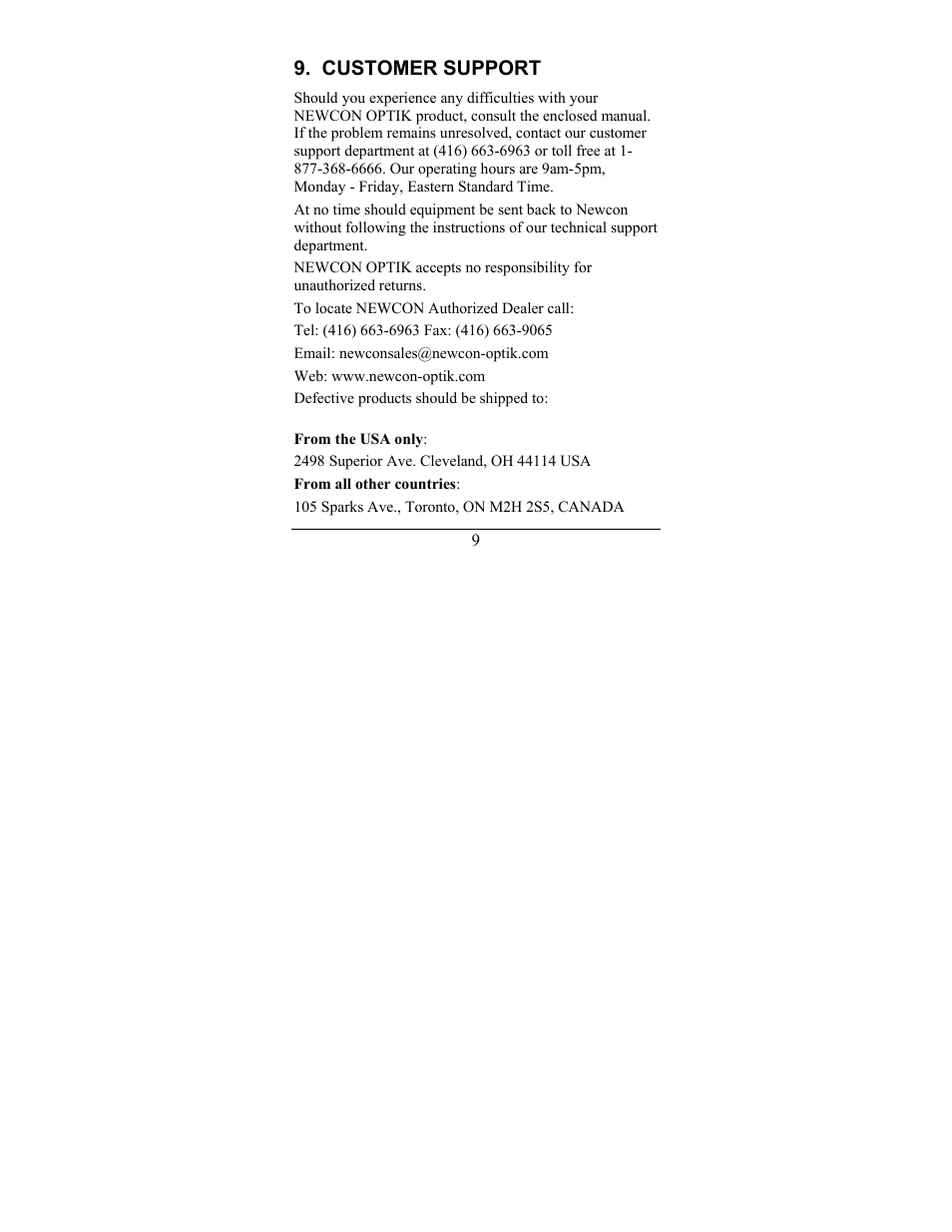Newcon Optik NC 20-60X80 User Manual | Page 12 / 16