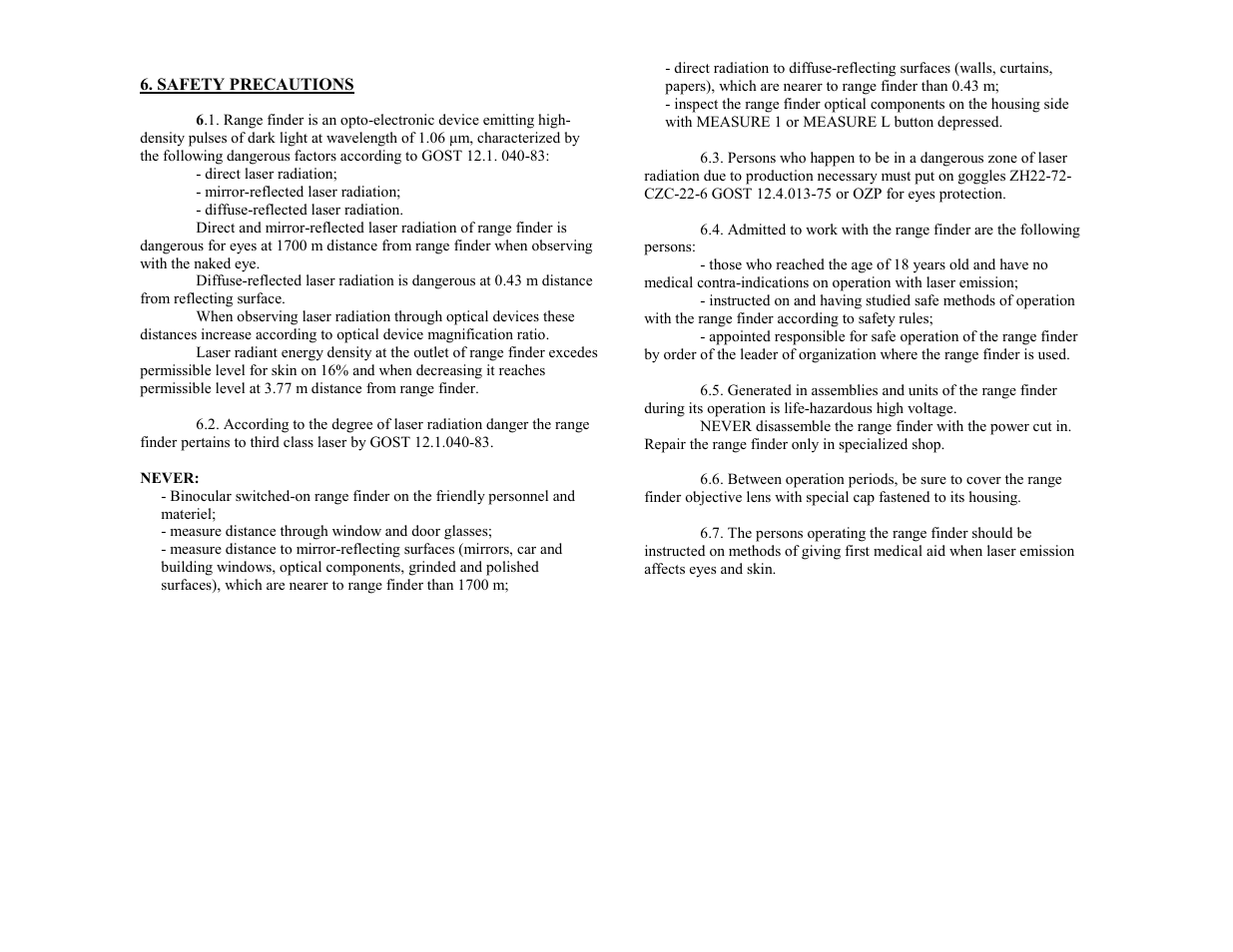Newcon Optik LRB 20 000 User Manual | Page 8 / 27