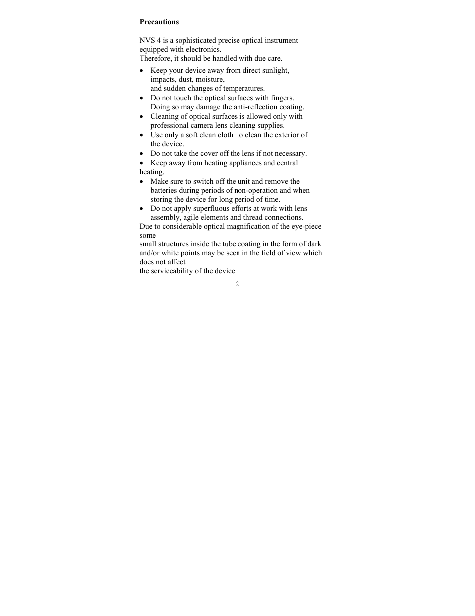 Newcon Optik NVS 4 User Manual | Page 5 / 20