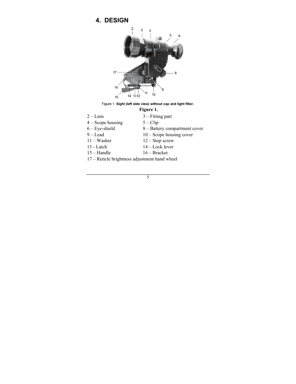 Design | Newcon Optik NVS 4 User Manual | Page 8 / 20