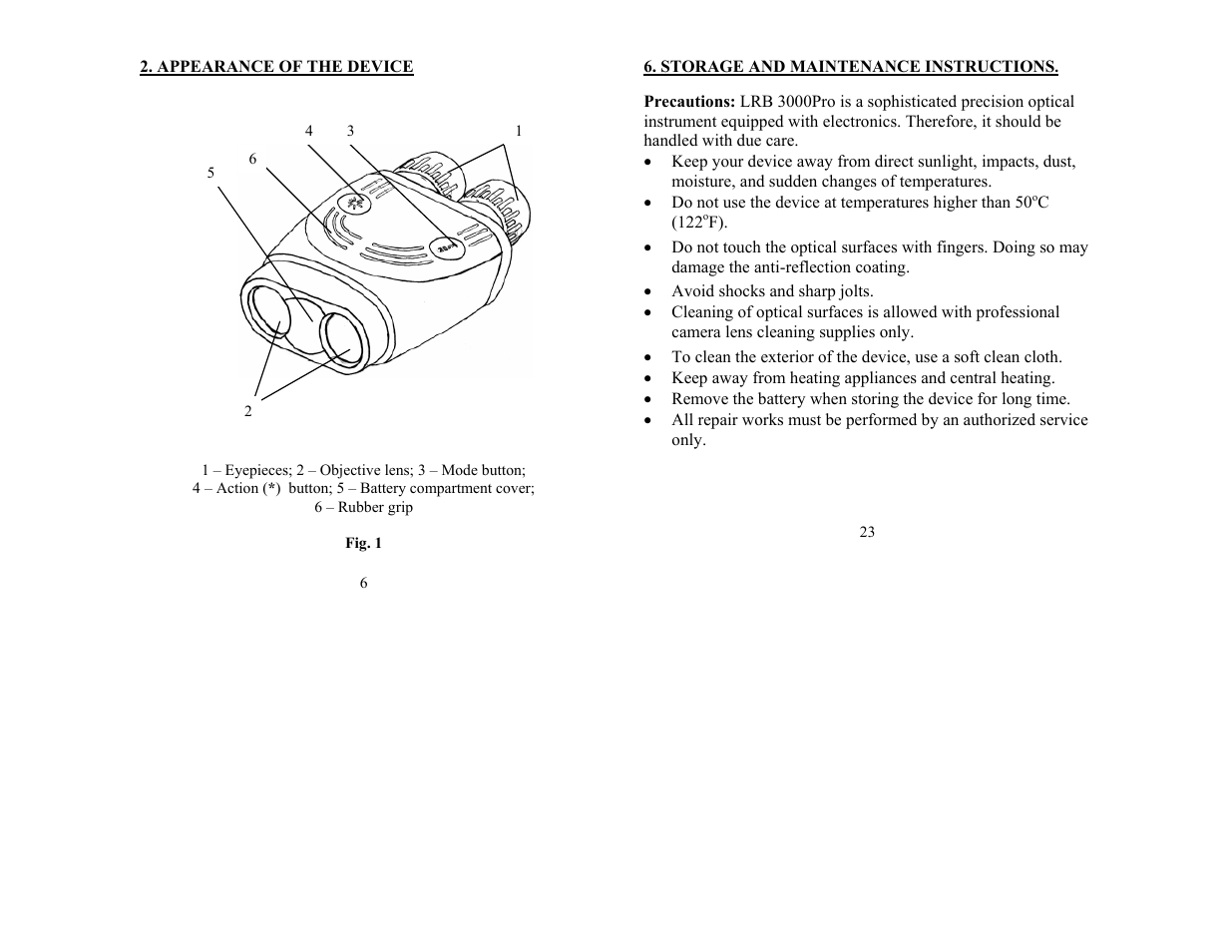 Newcon Optik NEWCON LRB 3000 PRO User Manual | Page 6 / 14