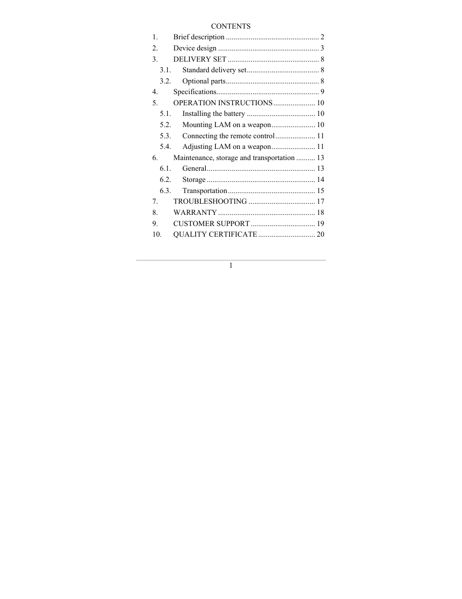 Newcon Optik LAM 10M IR User Manual | Page 4 / 24