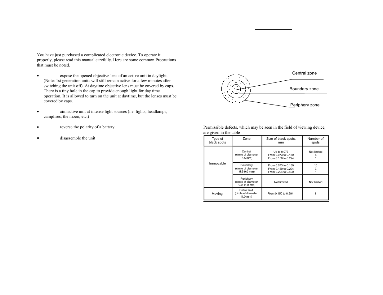 Important information, Attention | Newcon Optik MB-2 User Manual | Page 2 / 8