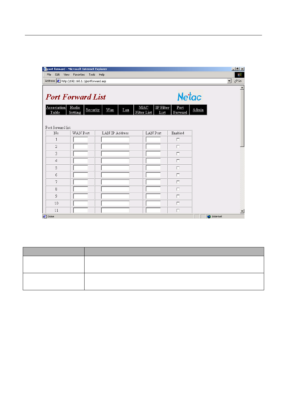 7 port forward | Netac Tech T610 User Manual | Page 25 / 39