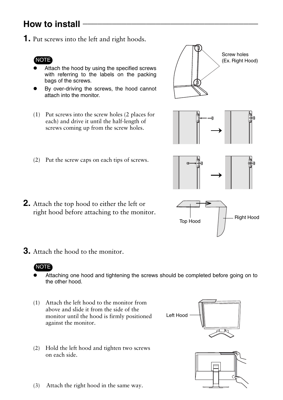 How to install | Eizo CH2 User Manual | Page 2 / 5