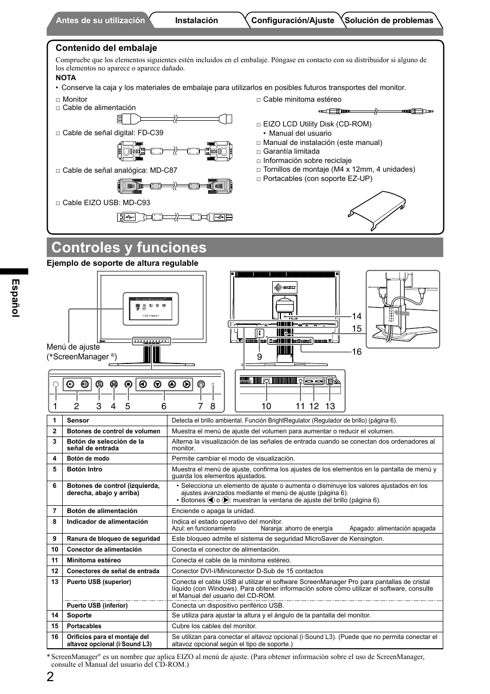 Eizo FlexScan S2001W User Manual | Page 28 / 76