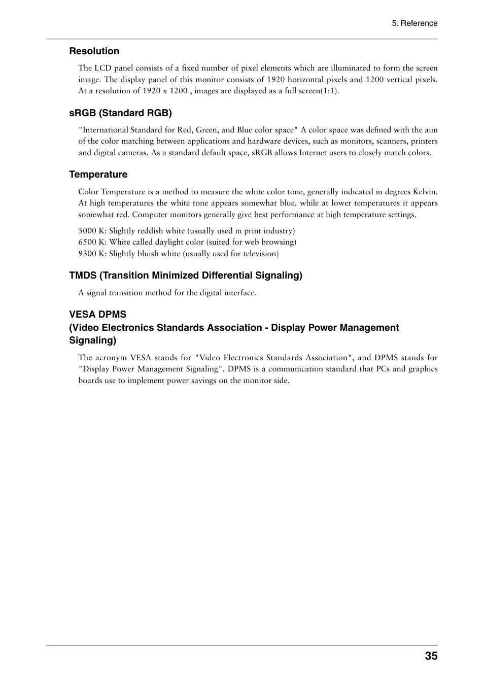 Eizo ColorEdge CG242W User Manual | Page 35 / 41