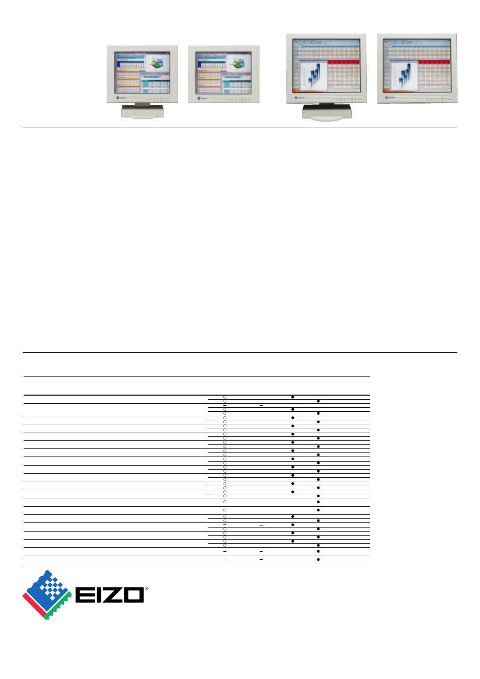 Eizo corporation, Specifications, Compatibility with resolution standards | Eizo FlexScan L66 User Manual | Page 6 / 6