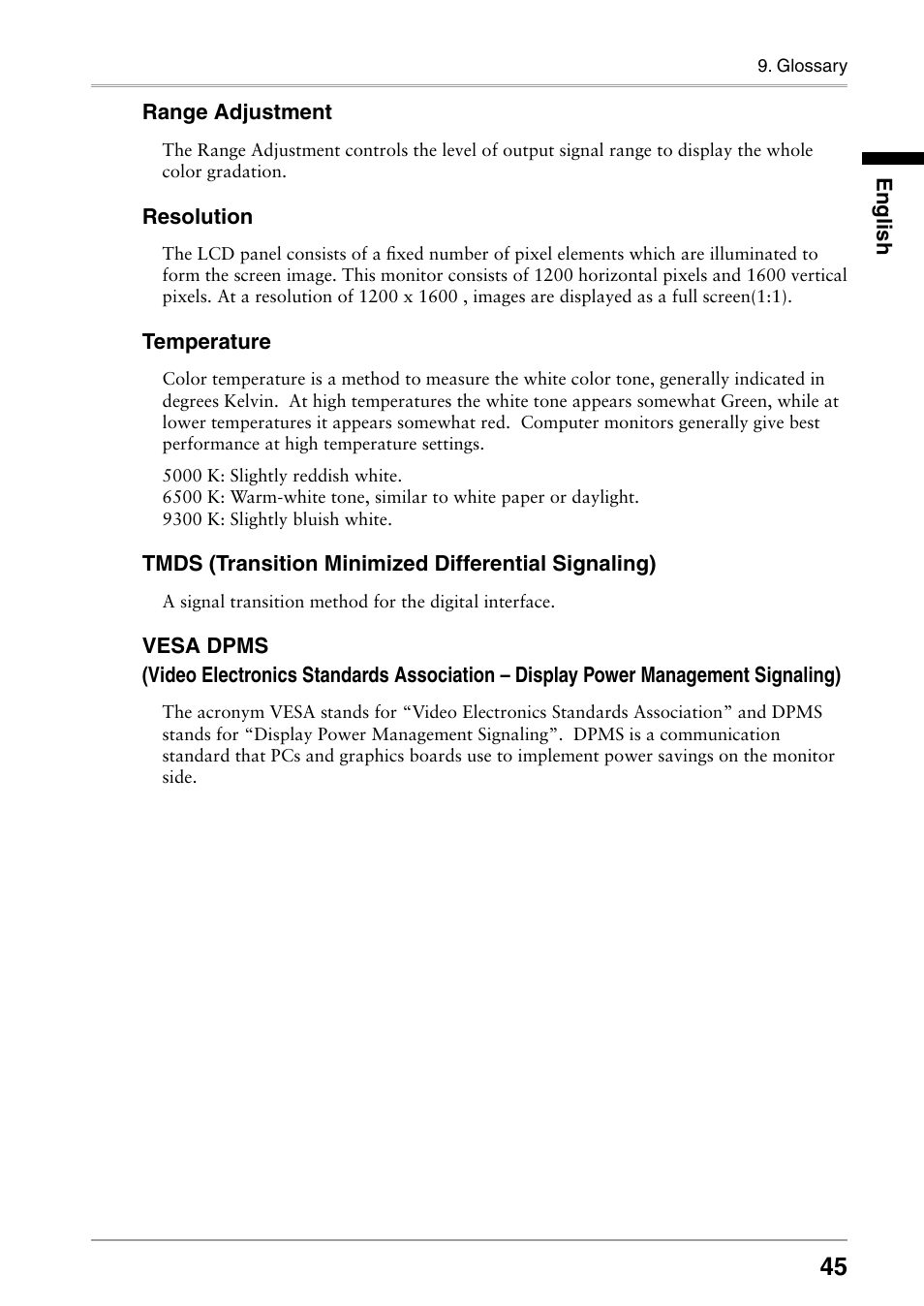 Eizo RADIFORCE RX211 User Manual | Page 47 / 53
