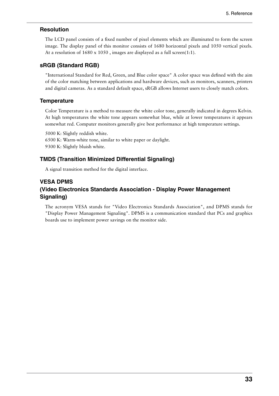 Eizo COLOR EDGE CG222W User Manual | Page 33 / 38