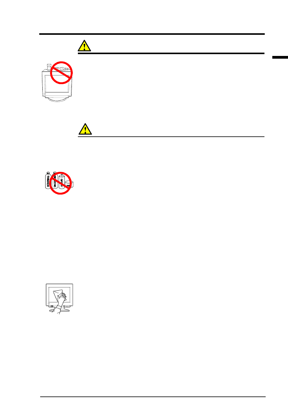 5 cleaning | Eizo T960 User Manual | Page 51 / 59