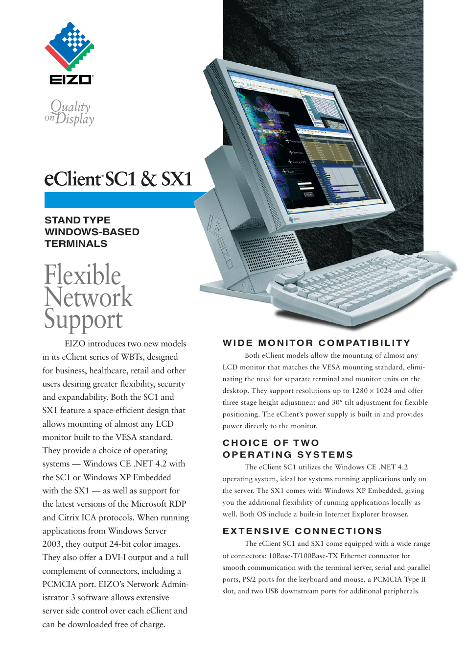 Eizo eClient SC1 User Manual | 2 pages