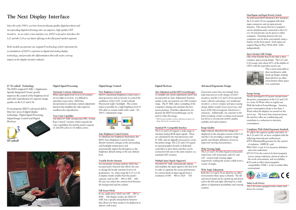 The next display interface | Eizo FlexScan L34 User Manual | Page 2 / 3