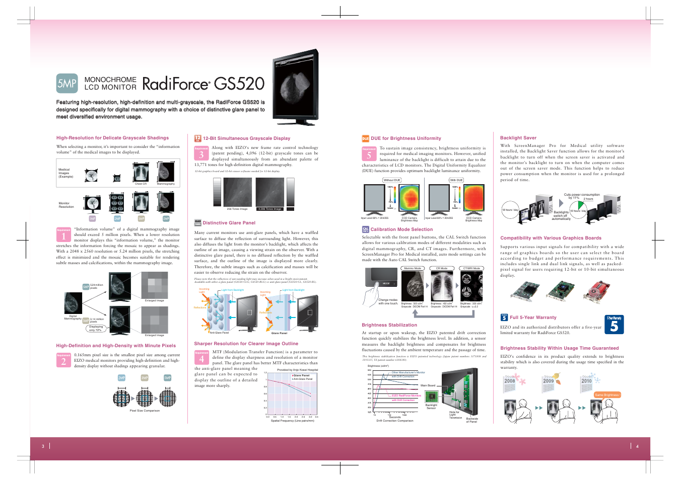 Monochrome lcd monitor | Eizo Digital Mammography Monitor User Manual | Page 3 / 5