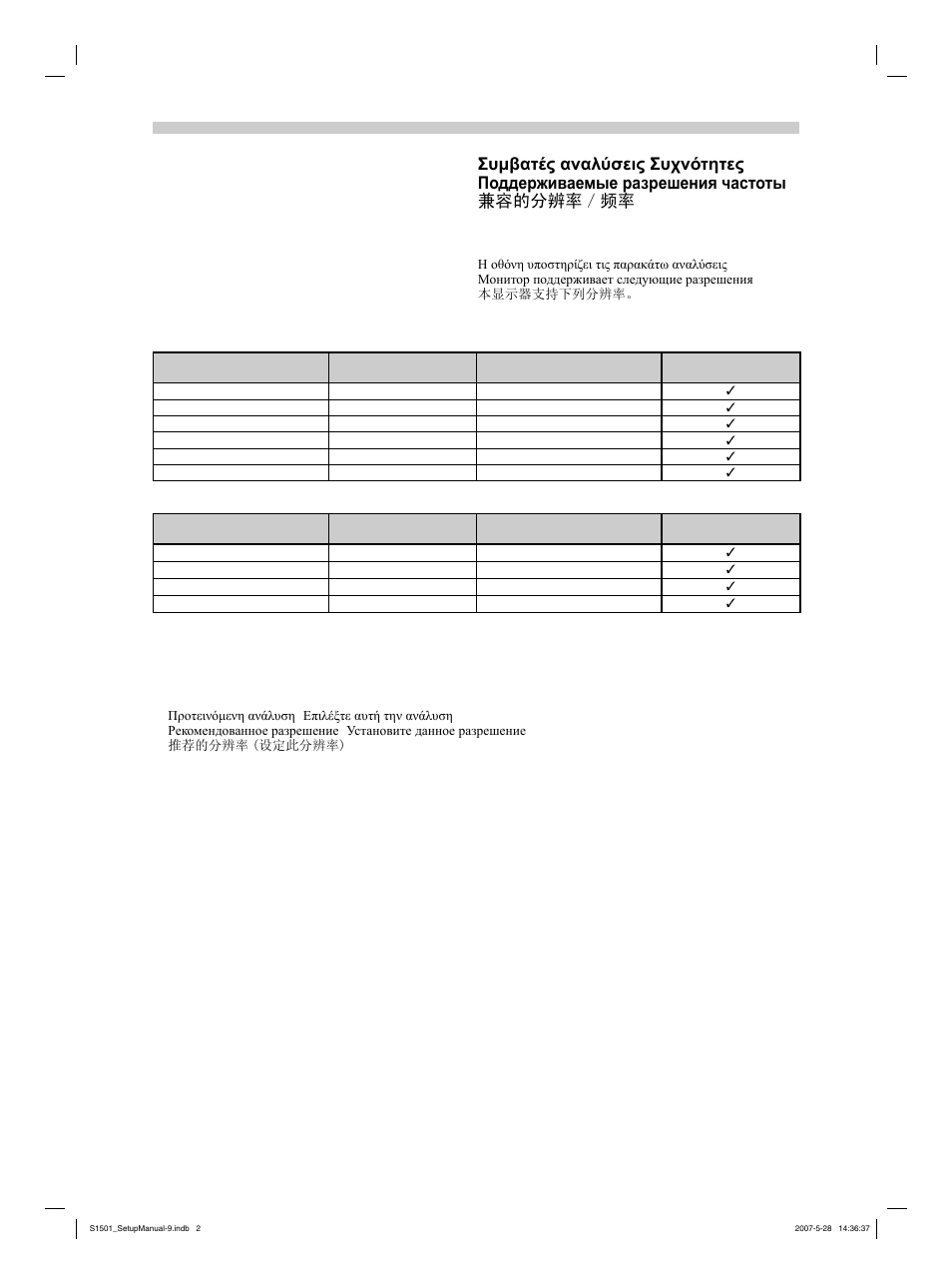 Analog input, Digital input | Eizo FlexScan S1501 User Manual | Page 2 / 60