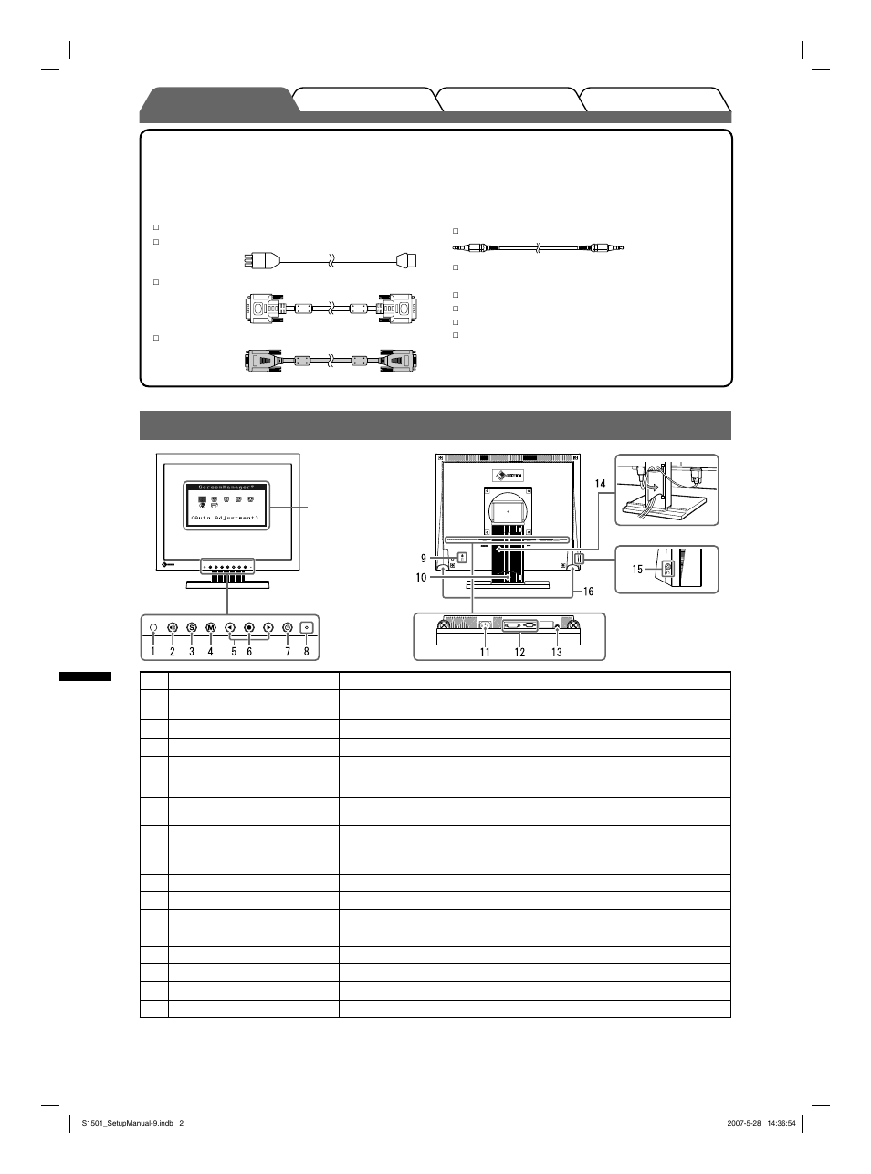 Reglage och funktioner, Svenska | Eizo FlexScan S1501 User Manual | Page 34 / 60