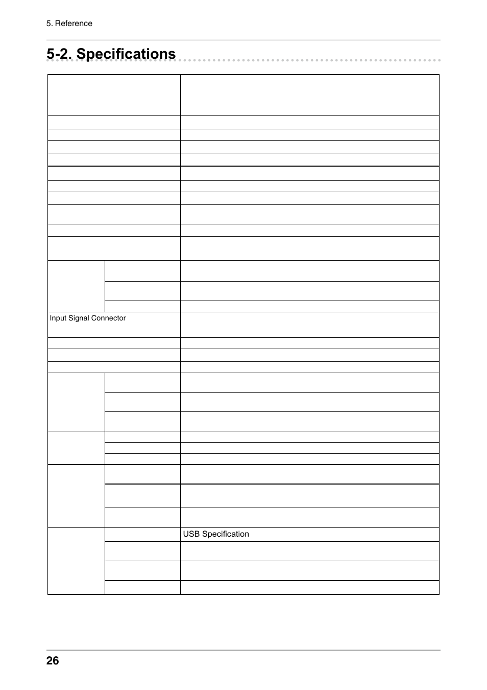 2. specifications | Eizo COLOREDGE CG303W User Manual | Page 26 / 42