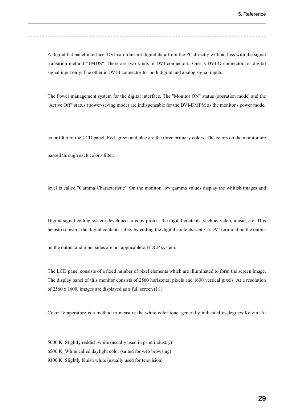 3. glossary | Eizo COLOREDGE CG303W User Manual | Page 29 / 42