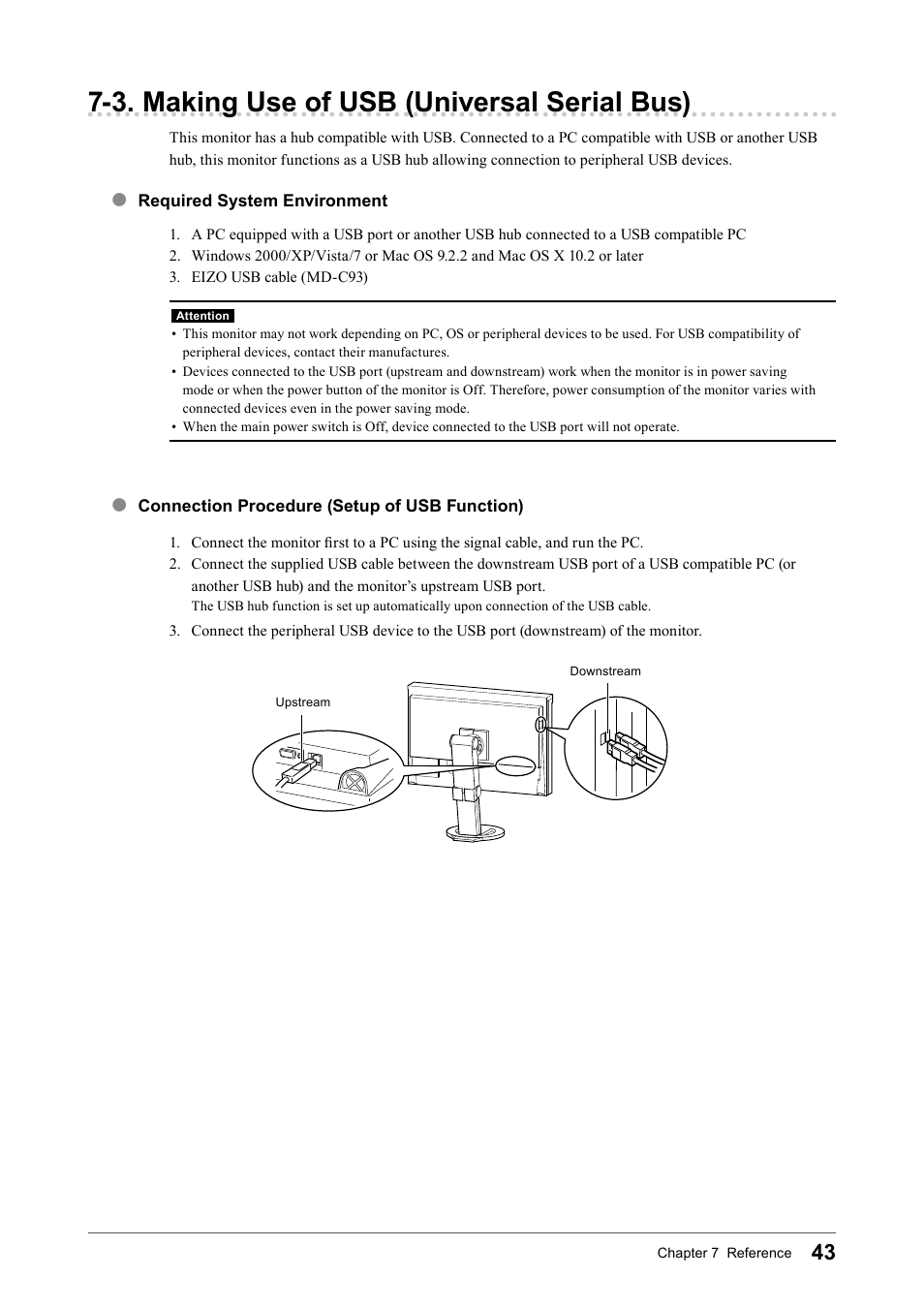 3. making use of usb (universal serial bus) | Eizo COLOR EDGE CG245W User Manual | Page 43 / 66
