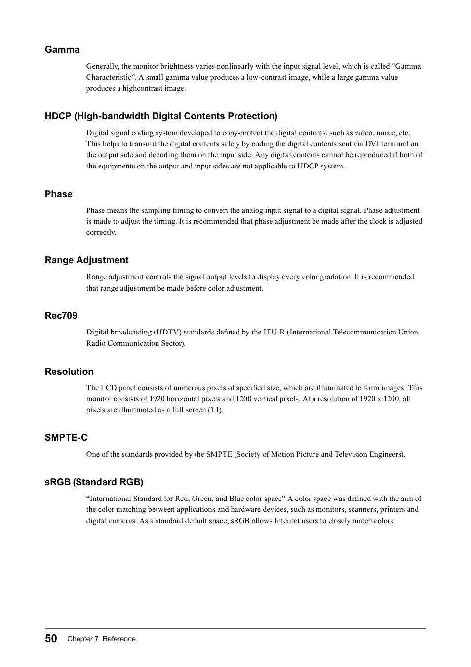 Eizo COLOR EDGE CG245W User Manual | Page 50 / 66