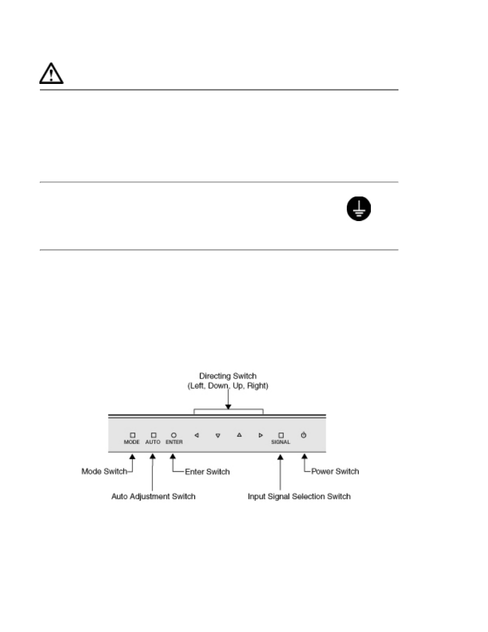 Warning | Eizo CG221 User Manual | Page 15 / 60