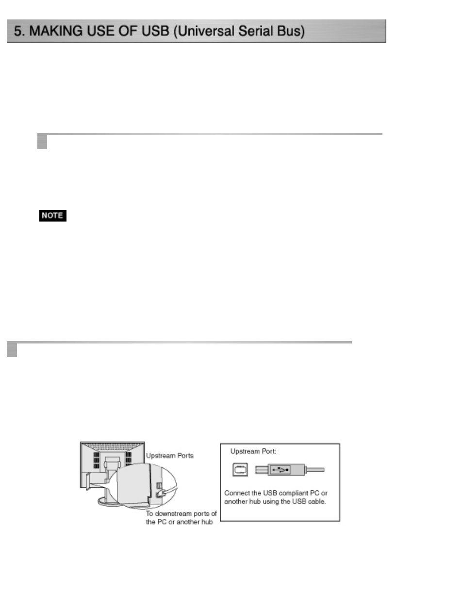 Coloredge cg221, Making use of usb, Universal serial bus | Eizo CG221 User Manual | Page 40 / 60