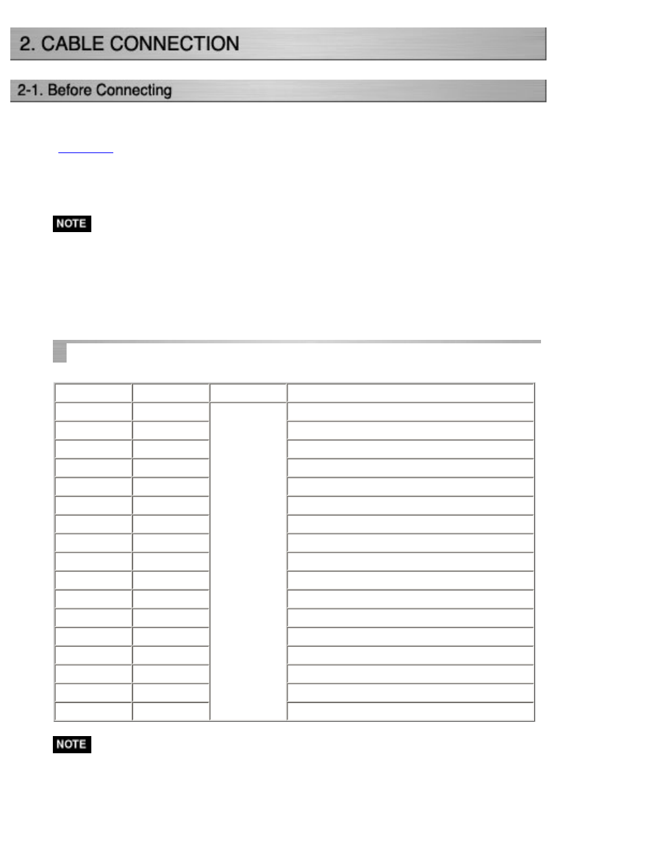 Coloredge cg221, Cable connection | Eizo CG221 User Manual | Page 9 / 60