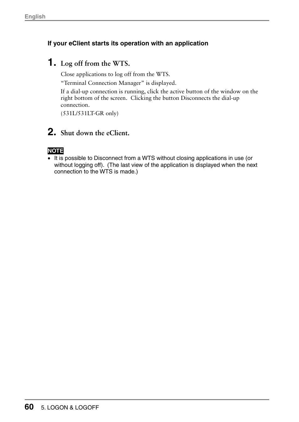 Eizo 531L User Manual | Page 60 / 103