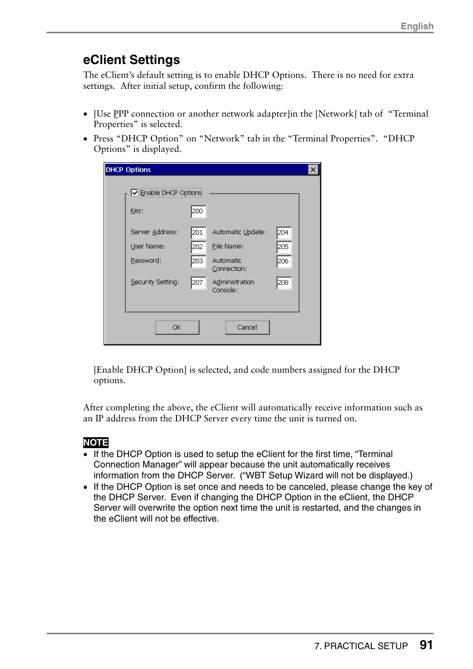 Eclient settings | Eizo 531L User Manual | Page 91 / 103