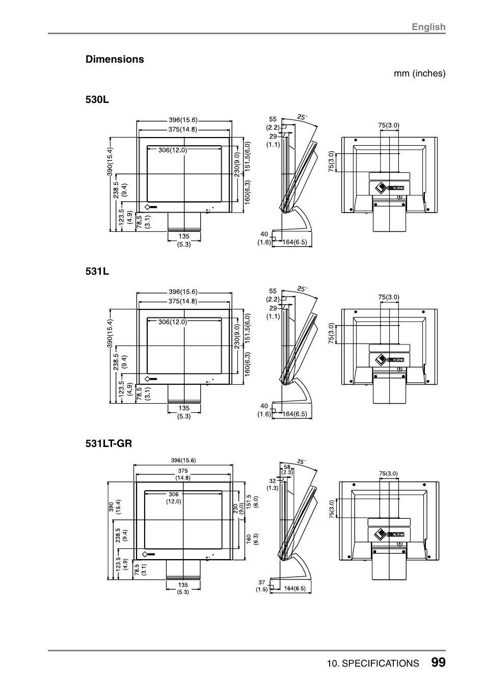 Eizo 531L User Manual | Page 99 / 103