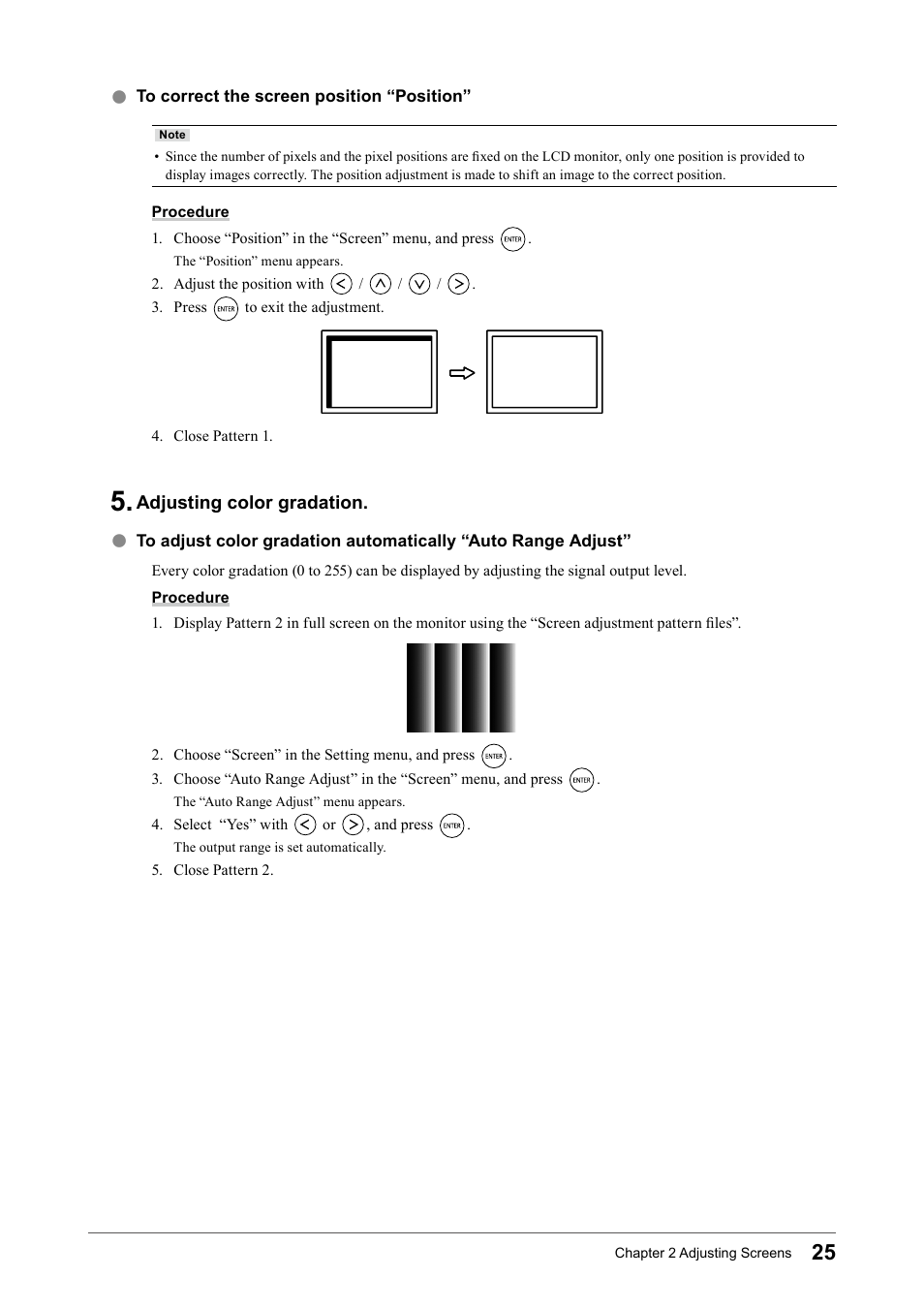 ﻿adjusting﻿color | Eizo FORIS FS2331 User Manual | Page 25 / 62