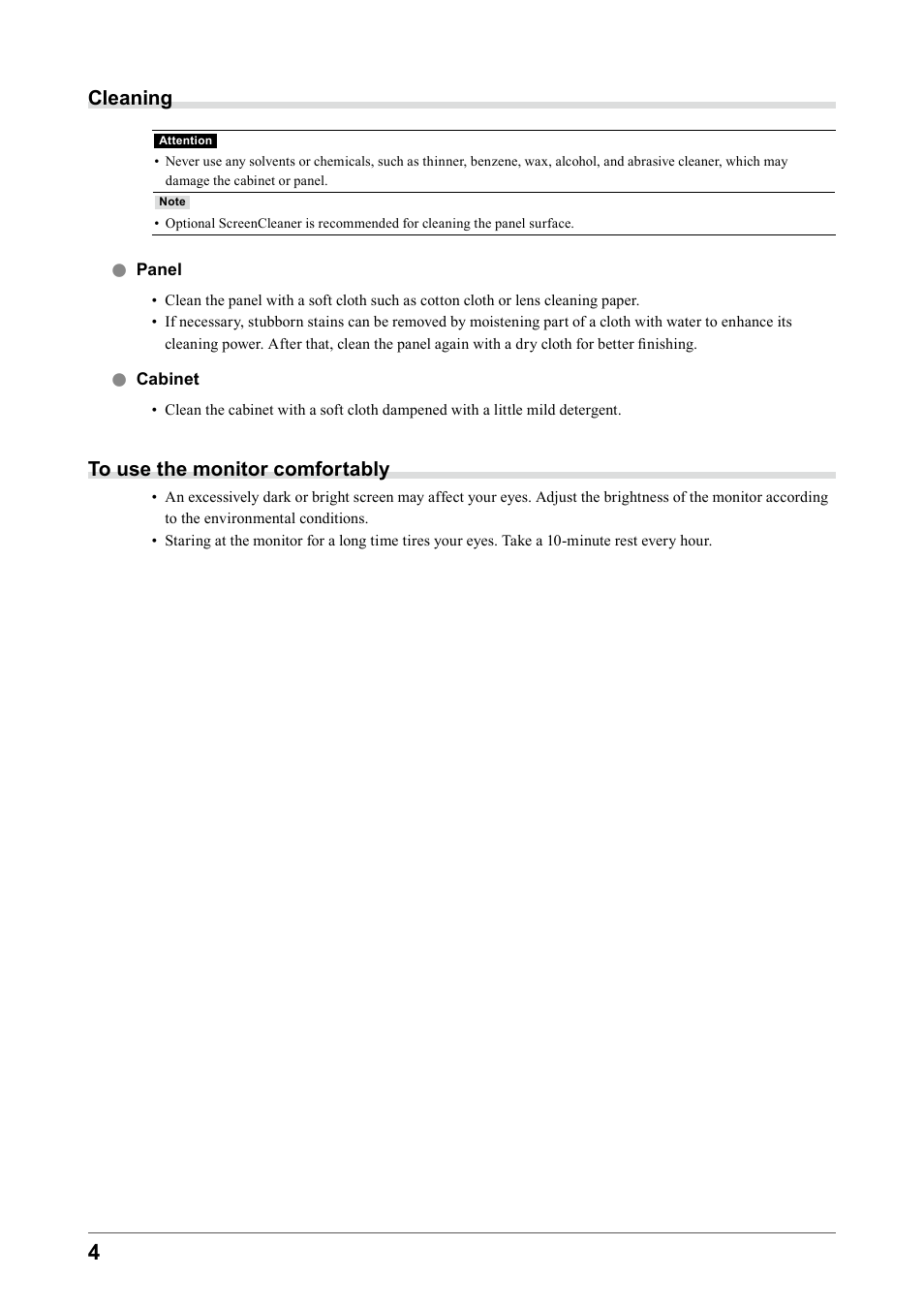 Eizo FORIS FS2331 User Manual | Page 4 / 62