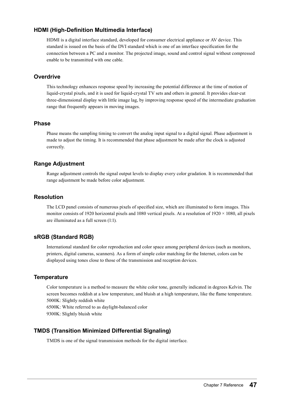 Eizo FORIS FS2331 User Manual | Page 47 / 62