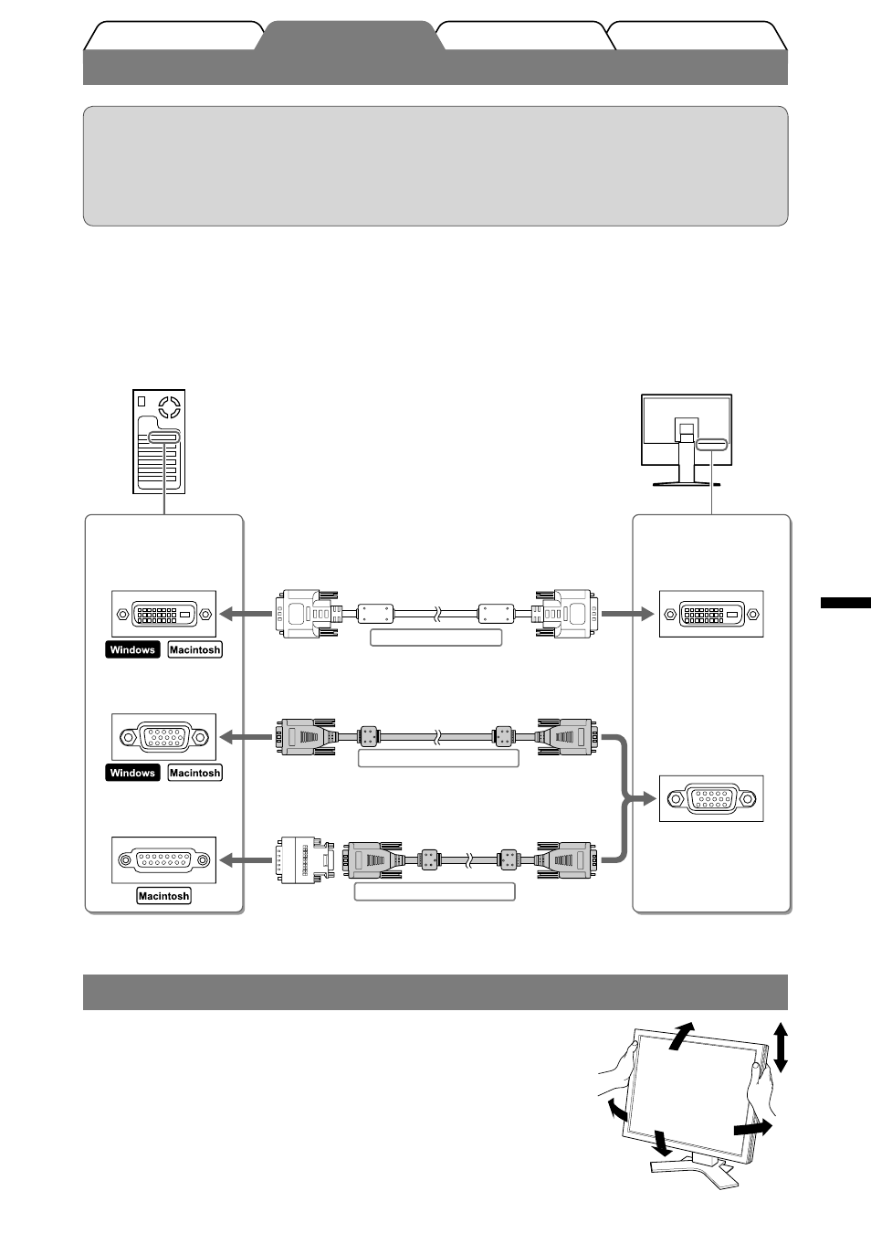 Collegamento dei cavi | Eizo FlexScan L568 User Manual | Page 29 / 58