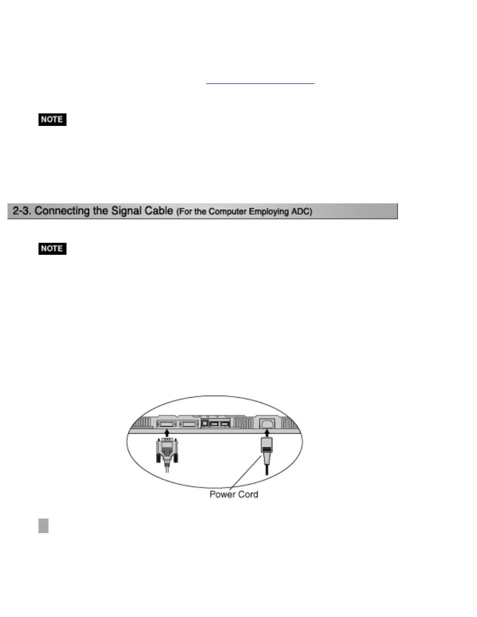 3.connecting the signal, Cable (adc) | Eizo CG210 User Manual | Page 18 / 73