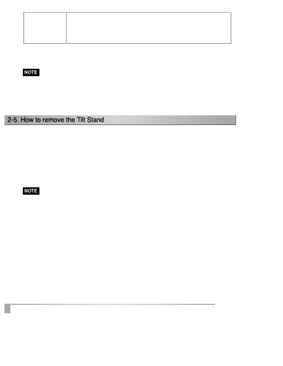 5.how to remove the tilt, Stand, An optional arm stand by removing the stand. (see | 5. how to remove the tilt | Eizo CG210 User Manual | Page 24 / 73