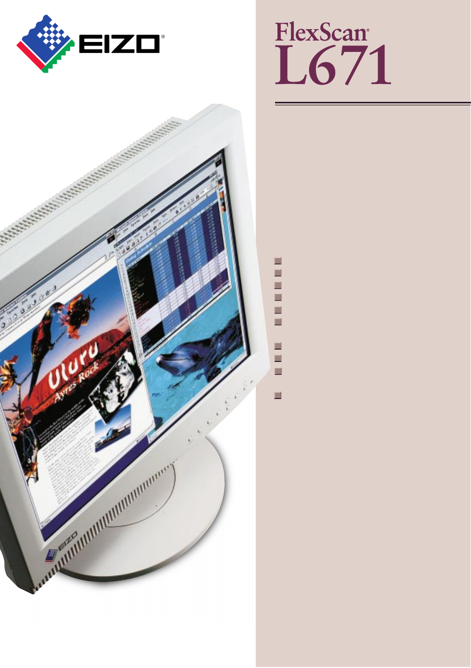 Eizo FlexScan L671 User Manual | 2 pages