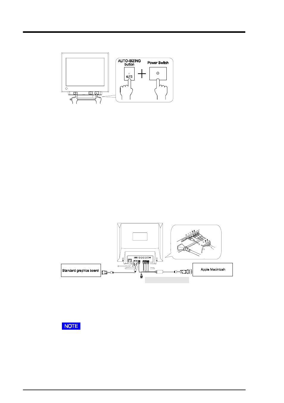 6 getting the most from, 6 getting the most from your monitor, Adjustment lock connecting two pcs to the monitor | Adjustment lock, Connecting two pcs to the monitor | Eizo T57S User Manual | Page 26 / 48