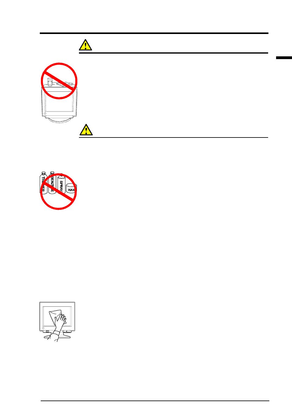 8 cleaning | Eizo T57S User Manual | Page 37 / 48