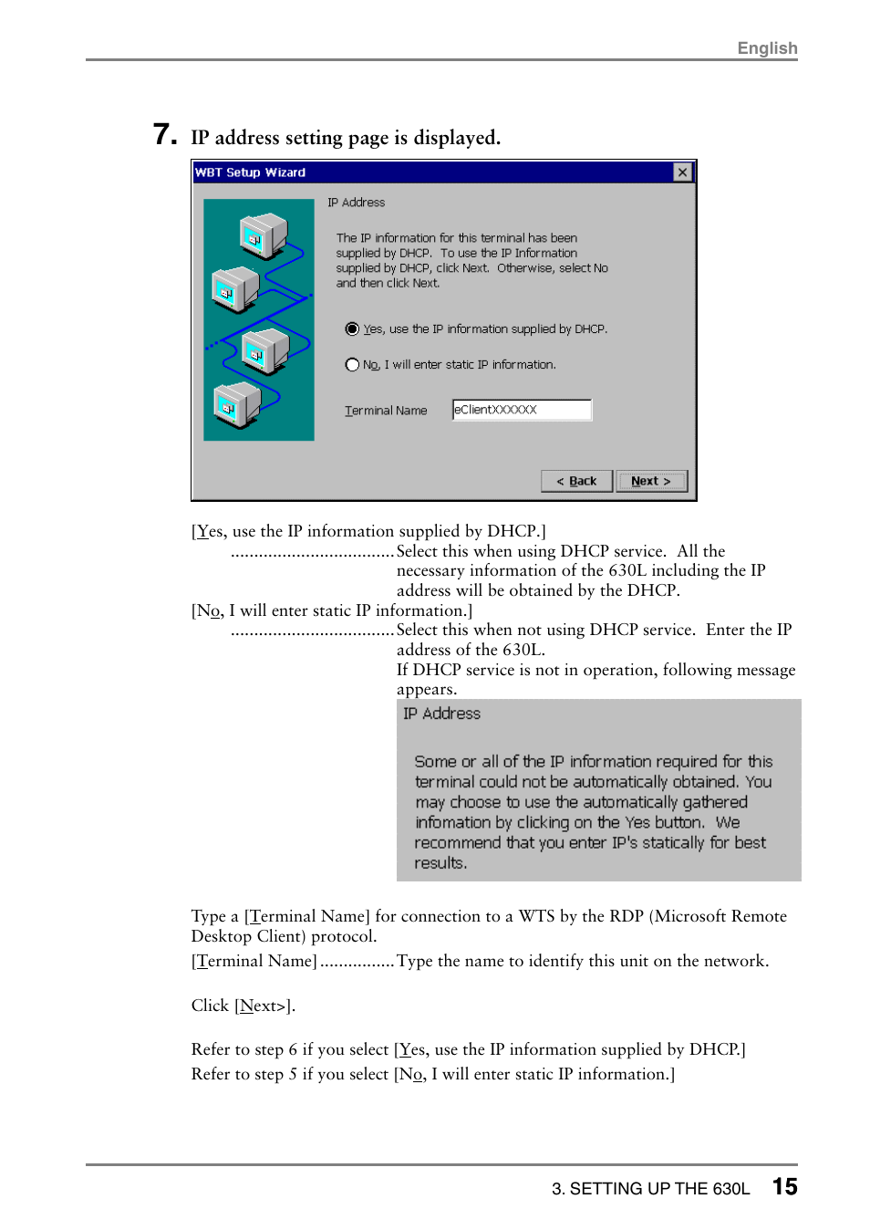 Eizo eClient LCD Monitor Integrated Windows-based terminal 630L User Manual | Page 15 / 115